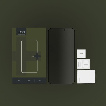 Протектор със затъмняване за iPhone 15 от Hofi Anti Spy Glass Pro+ - Privacy