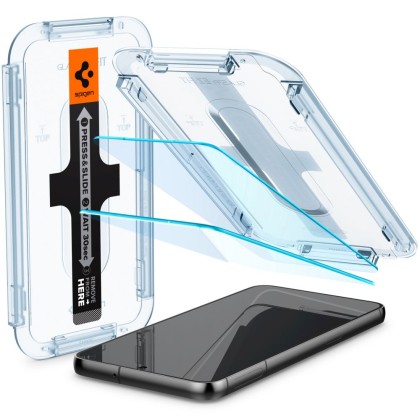 2 броя стъклени протектори за дисплей на Samsung Galaxy S23 от Spigen Glas.TR 
