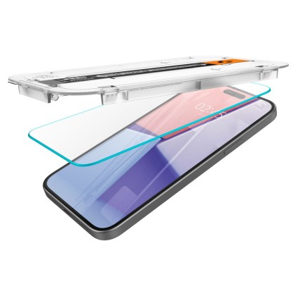 Стъклен протектор за дисплей на iPhone 15 от Spigen Glas.TR 