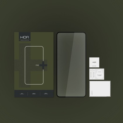 Стъклен протектор FULL GLUE за Xiaomi 13t / 13t Pro от Hofi Glass Pro+ - Черен