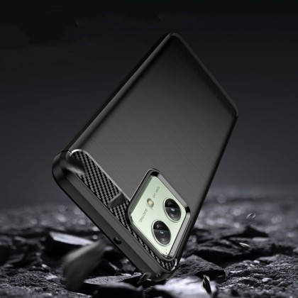Удароустойчив кейс за Motorola Moto G54 5G / G54 5G Power Edition от Tech-Protect TPUcarbon - Черен