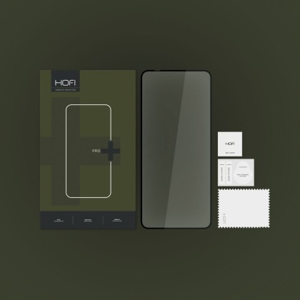 Стъклен протектор FULL GLUE за Motorola Moto G84 5G от Hofi Glass Pro+ - Черен