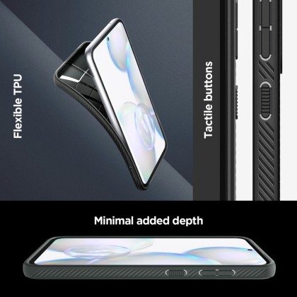 Силиконов кейс за Samsung Galaxy S23 FE от Spigen Liquid Air - Черен мат