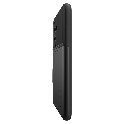 Твърд кейс със стойка за Samsung Galaxy S23 FE от Spigen Slim Armor CS - Черен