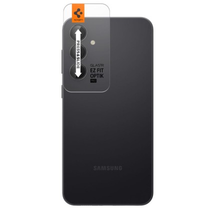 2 броя комплетки от протектори за обектви на камерата на Samsung Galaxy S23 FE от Spigen Optik Tr - Черен 