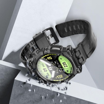 Каишка с кейс и протектор за Samsung Galaxy Watch 4/5/6 (44mm) от Supcase IBLSN ArmorBox 2-set - Черна