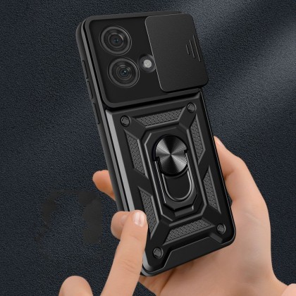 Удароустойчив калъф за Motorola Edge 40 Neo от Tech-Protect CamShield Pro - Черен