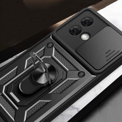 Удароустойчив калъф за Motorola Moto G84 5G от Tech-Protect CamShield Pro - Черен