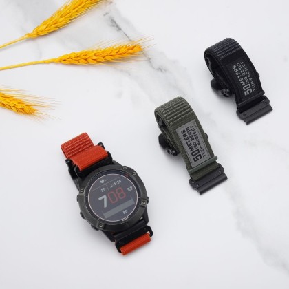 Найлонова каишка за Garmin Fenix 3 / 3HR / 5X / 5X Plus / 6X / 6X Pro / 7X от Tech-Protect Scout - Черен