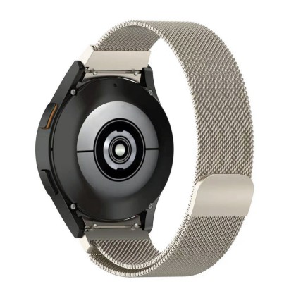 Стоманена верижка за смарт часовник Samsung Galaxy Watch 4/5/5 Pro/6 от Tech-Protect MilaneseBand 2 - Starlight