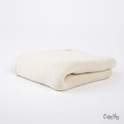 Памучно одеяло 80x100cm от Cotton Hug Органик – Облаче