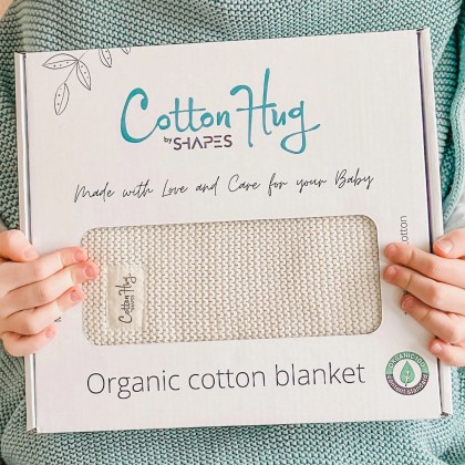 Памучно одеяло 80x100cm от Cotton Hug Органик – Салвия