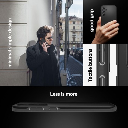 Тънък твърд кейс за Samsung Galaxy S23 FE от Spigen Thin Fit - Черен