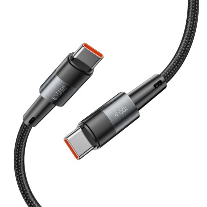 Кабел за зареждане USB-C / USB-C с PD 100W / 5A от Tech-Protect Ultraboost 200см - сив