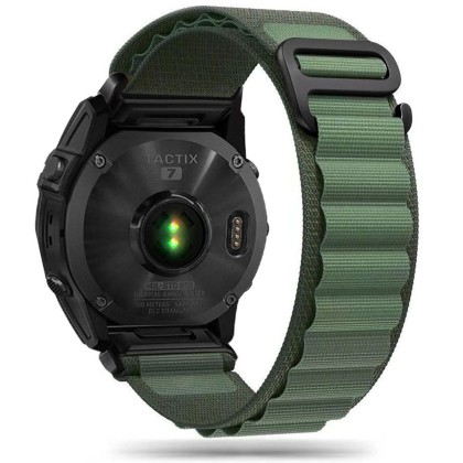 Текстилна каишка за Garmin Fenix 5 / 6 / 6 Pro / 7 от Tech-Protect Nylon Pro - Military Green