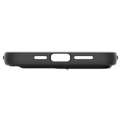 Кейс с капак за камерата за iPhone 15 Pro от Spigen Optik Armor Mag MagSafe - Черен