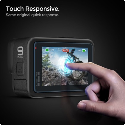 Комплект предпазни протектори за GoPro 9 / 10 / 11 / 12 от Spigen Glas.TR.Slim - Прозрачни