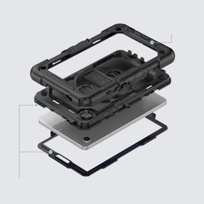 360 градусов калъф за таблет Samsung Galaxy Tab A9 Plus 11.0 от Tech-Protect Solid360 - Черен