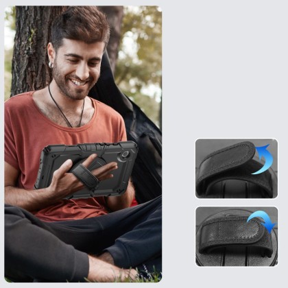 360 градусов калъф за таблет Samsung Galaxy Tab А9 8.7 от Tech-Protect Solid360 - Черен