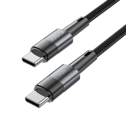 Кабел за зареждане USB-C / USB-C 60W 3A 300 см от Tech Protect Ultraboost - Сив