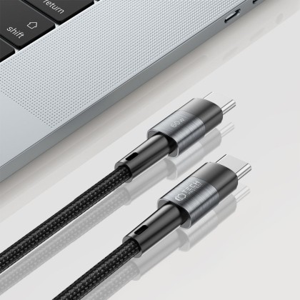 Кабел за зареждане USB-C / USB-C 60W 3A 300 см от Tech Protect Ultraboost - Сив