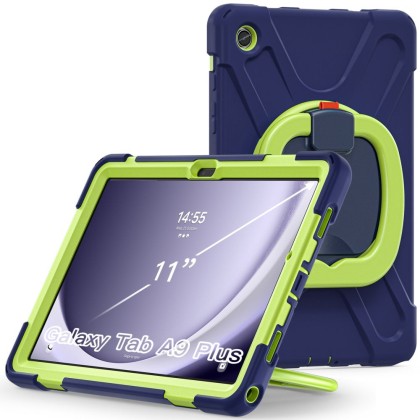 360 градусов калъф за Samsung Galaxy Tab A9 Plus 11.0 от Tech-Protect X-Armor - Navy/Lime