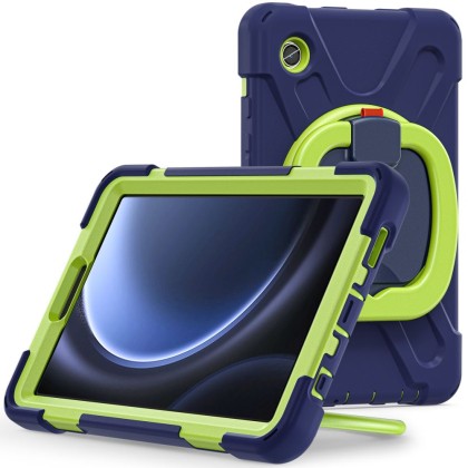 360 градусов калъф за Samsung Galaxy Tab A9 8.7 от Tech-Protect X-Armor - Navy/Lime
