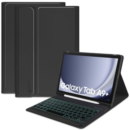 Калъф с блутут клавиатура за Samsung Galaxy Tab A9 Plus 11.0 от Tech-Protect SC Pen - Черен