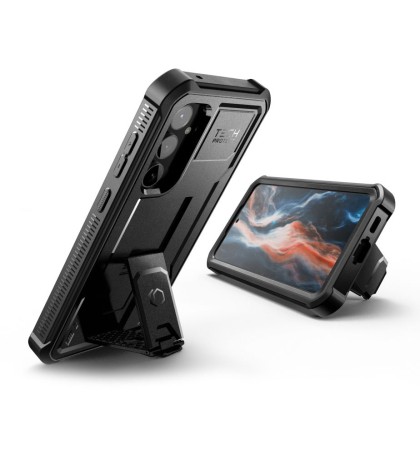 360 градусов калъф за Samsung Galaxy S23 FE от Tech-Protect Kevlar Pro - Черен