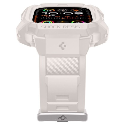 Удароустойчив кейс с каишка за Apple Watch Ultra 1/2 (49mm) от Spigen Rugged Armor Pro - Dune Beige