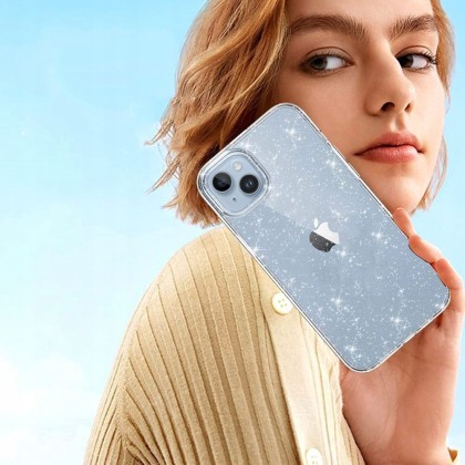 Твърд кейс за Samsung Galaxy S23 FE от Tech-Protect FlexAir Hybrid - Glitter