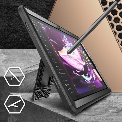360 градусов калъф за Samsung Galaxy Tab A9 Plus 11.0 от Supcase Unicorn Beetle Pro - Черен