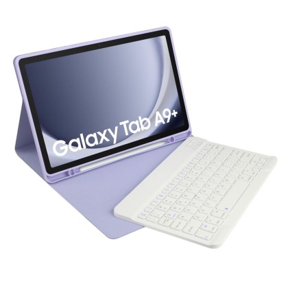 Калъф с блутут клавиатура за Samsung Galaxy Tab A9 Plus 11.0 от Tech-Protect SC Pen - Виолетов