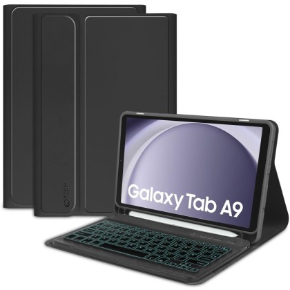 Калъф с блутут клавиатура за Samsung Galaxy Tab A9 8.7 от Tech-Protect SC Pen - Черен