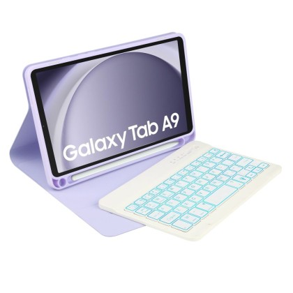 Калъф с блутут клавиатура за Samsung Galaxy Tab A9 8.7 от Tech-Protect SC Pen - Виолетов