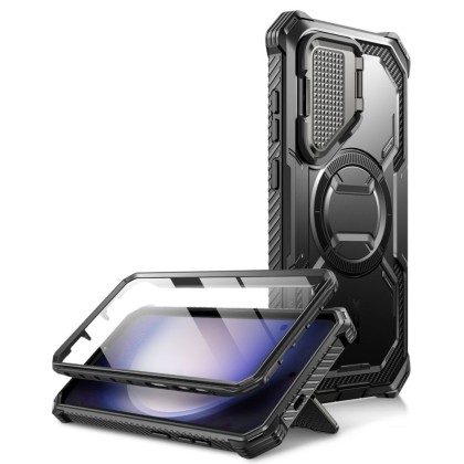 360 градусов калъф с MagSafe за Samsung Galaxy S24+ Plus от Supcase IBLSN Armorbox Mag - Черен