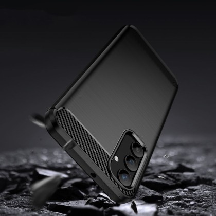 Удароустойчив кейс за Samsung Galaxy A05s от Tech-Protect TPUcarbon - Черен