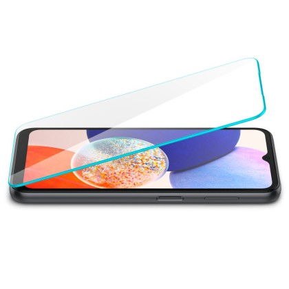 2 броя стъклени протектори за дисплей на Samsung Galaxy A15 (4G/5G) / A25 5G от Spigen Glass Tr. Slim - Прозрачни