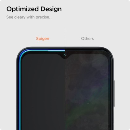 2 броя стъклени протектори за дисплей на Samsung Galaxy A15 (4G/5G) / A25 5G от Spigen Glass Tr. Slim - Прозрачни