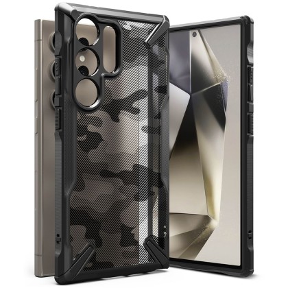 RINGKE FUSION X GALAXY S24 ULTRA CAMO BLACK