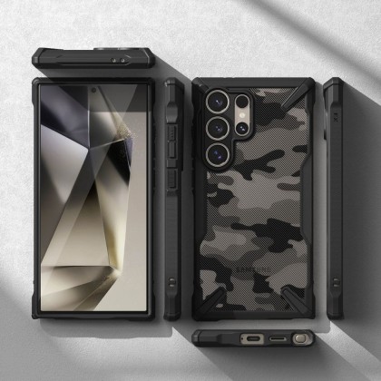 RINGKE FUSION X GALAXY S24 ULTRA CAMO BLACK