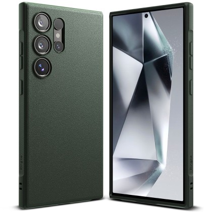 Удароустойчив кейс за Samsung Galaxy S24 Ultra от Ringke Onyx - Dark Green