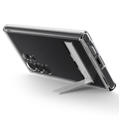 Удароустойчив твърд кейс за Samsung Galaxy S24 Ultra от Spigen Ultra Hybrid S - Прозрачен