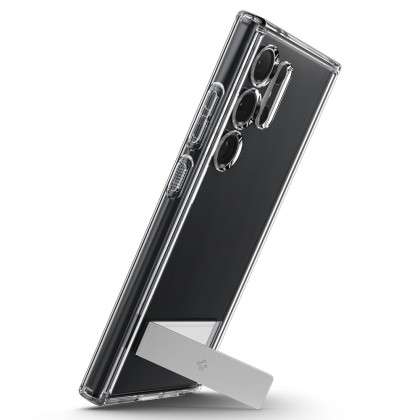 Удароустойчив твърд кейс за Samsung Galaxy S24 Ultra от Spigen Ultra Hybrid S - Прозрачен