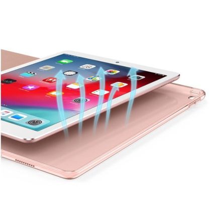 Силиконов тефтер за iPad 10.2 от Tech-Protect SmartCase - rose gold