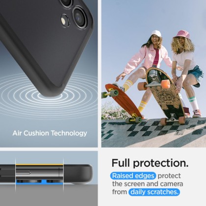 Удароустойчив твърд кейс за Samsung Galaxy S24 от Spigen Ultra Hybrid - Frost Black