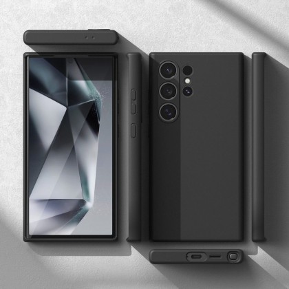 Силиконов кейс с MagSafe за Samsung Galaxy S24 Ultra от Ringke Silicone Magnetic - Черен