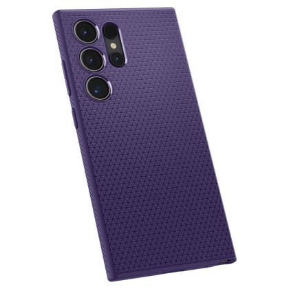 Силиконов кейс за Samsung Galaxy S24 Ultra от Spigen Liquid Air - Deep Purple
