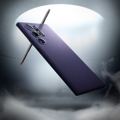 Силиконов кейс за Samsung Galaxy S24 Ultra от Spigen Liquid Air - Deep Purple