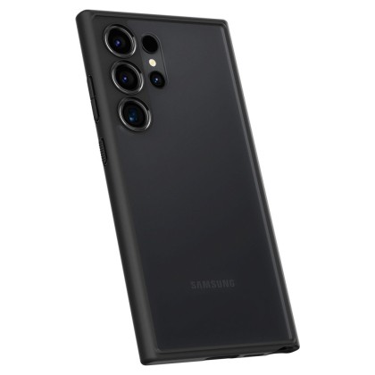 Удароустойчив твърд кейс за Samsung Galaxy S24 Ultra от Spigen Ultra Hybrid - Frost Black